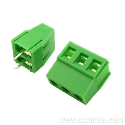 5.0MM pitch screw type PCB in-line terminal can be spliced